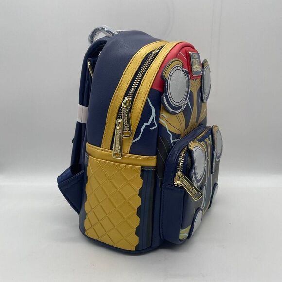 Loungefly Marvel Thor Love & Thunder Cosplay Mini Backpack Glow in Dark New - Picture 4 of 10